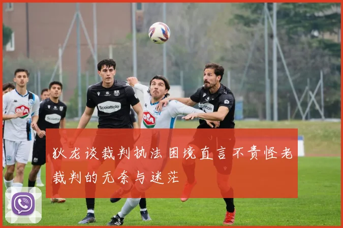 狄龙谈裁判执法困境直言不责怪老裁判的无奈与迷茫